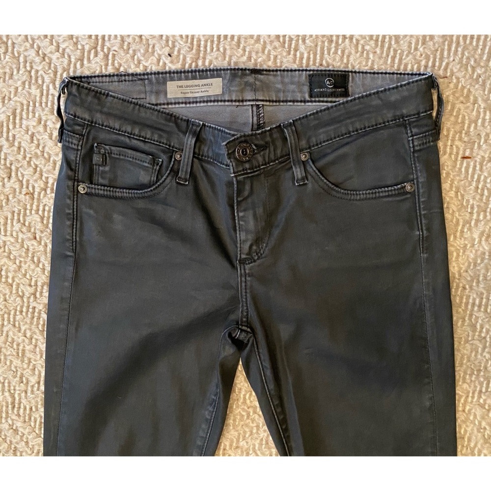 AG Super Skinny Legging Ankle in Leatherette 25R - Picture 8 of 14